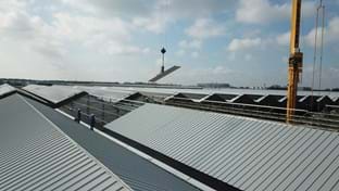 Wide span roof- and facaderenovation - 10,895 m²