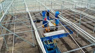 Komkommerkwekerij Grubben - Dek renovatie - 29.736 m²