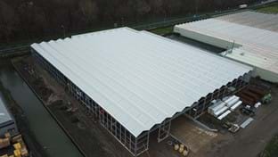 Business space with sandwichroof 7.022 m²